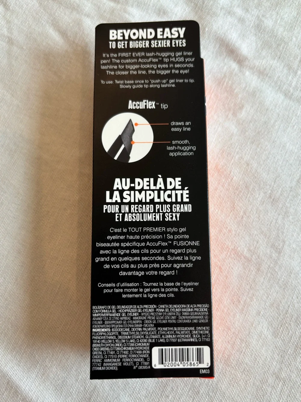 NEW Benefit They’re Real! Full Size Black Gel Eyeliner Pen Waterproof